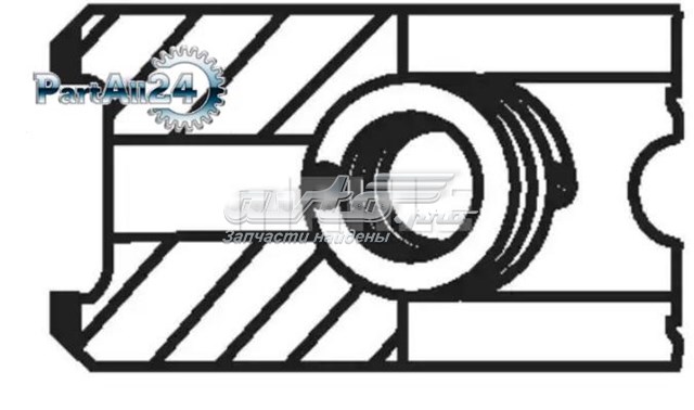 Комплект поршневых колец на 1 цилиндр, стандарт 03873N0 Mahle Original