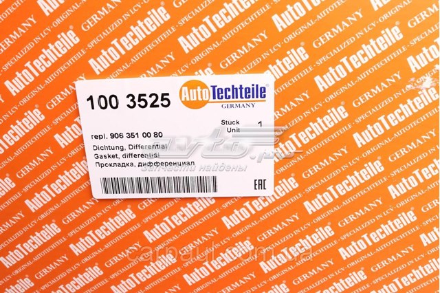Прокладка редуктора заднего моста Autotechteile 1003525 цена, от 5.65 USD