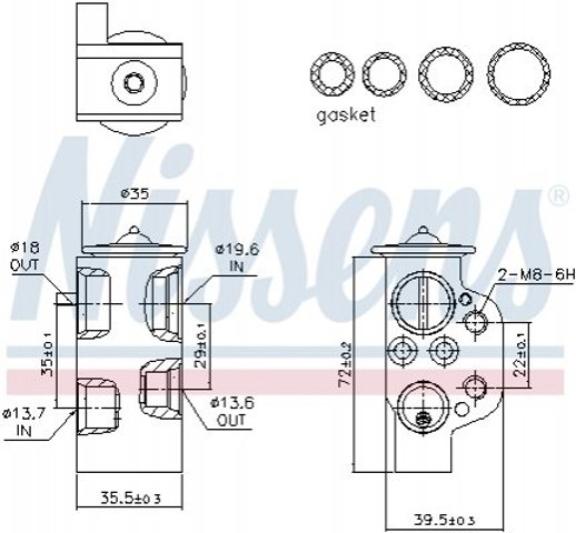 Клапан TRV кондиционера NISSENS 999314