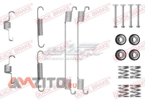 Монтажний комплект задніх барабанних колодок 1050889 QUICK BRAKE