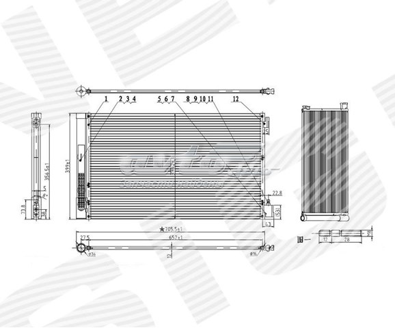 Радиатор кондиционера SIGNEDA RC940124