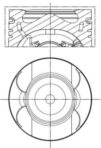 Купить 001PI00133000 Mahle Original Поршень на 1 цилиндр