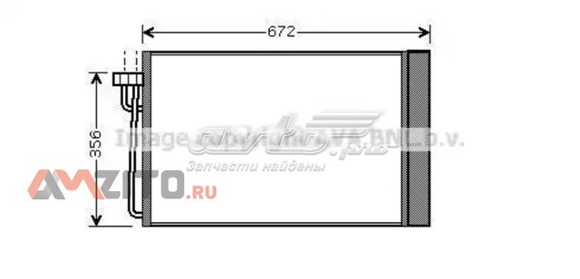 Радиатор кондиционера BWA5267D AVA