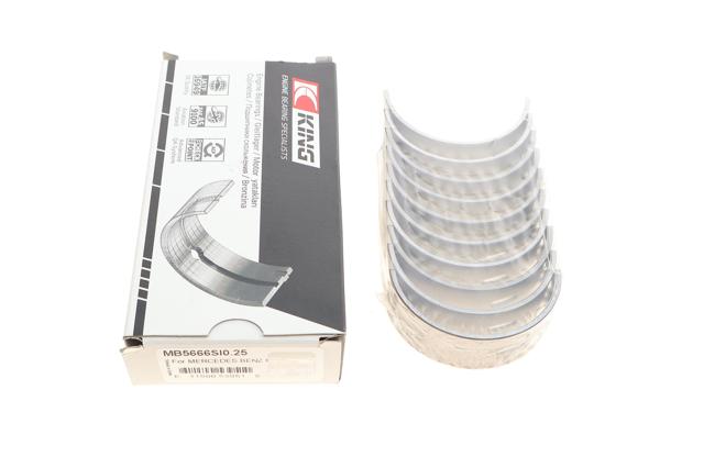Вкладыши коленвала, коренные, комплект, 1-й ремонт (+0,25) King MB5666SI025 цена, от 32.74 USD