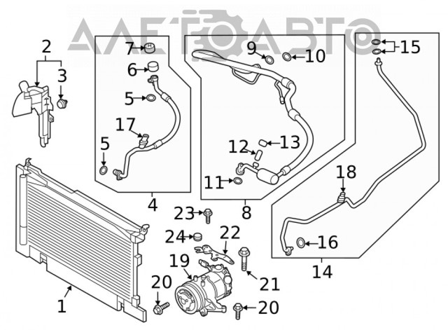 Compre 73210SJ000 Subaru Radiador de aparelho de ar condicionado