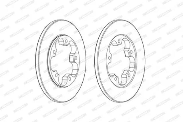 Задний тормозной диск Ferodo DDF2484C цена, от 60.45 USD