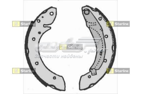 Колодки тормозные задние барабанные STARLINE BC07165