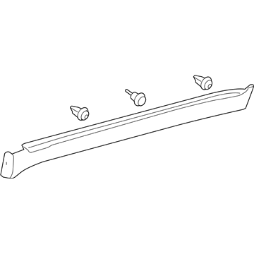 Накладка зовнішня (молдинг) порога, правий 7585060040C1 TOYOTA