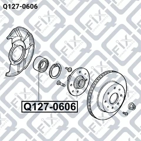 Комплект подшипника ступицы колеса Q-fix Q1270606 цена, от 16.97 USD