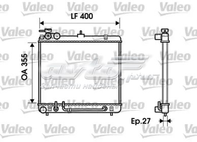 Радіатор 734254 VALEO