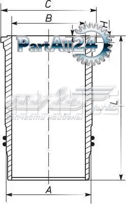 Гильза поршневая 003WN3801 Mahle Original
