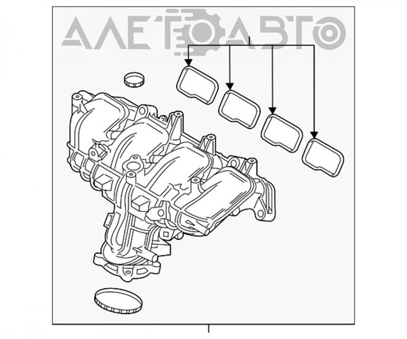 Коллектор впускной Mazda PY8V13100 цена, от 299.50 USD