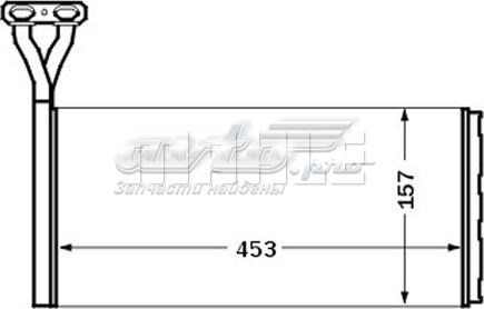 Радіатор опалювача салону AH46000S MAHLE