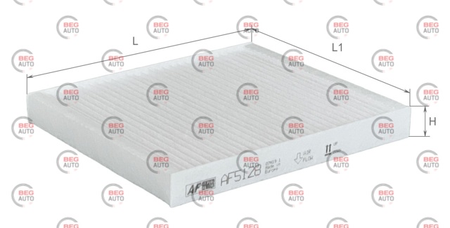 Фильтр воздушный отопителя Alpha Filter AF5128 цена, от 2.51 USD