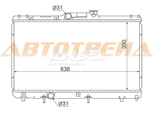 TY0001110 SAT Радиатор основной