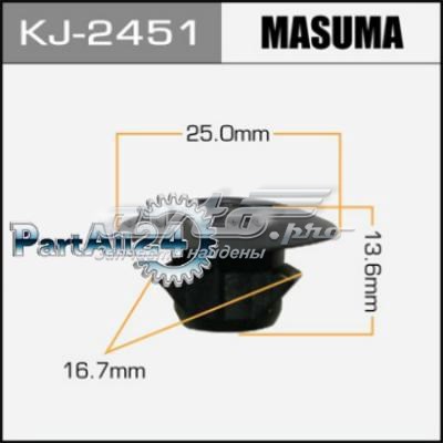 Клипса крепления накладок порогов KJ2451 Masuma