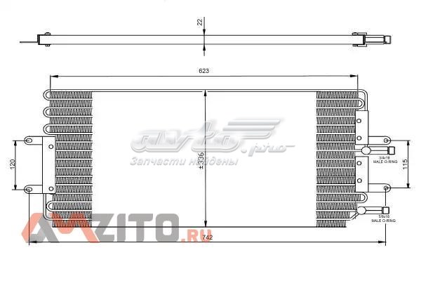 Radiador de aire acondicionado 35479 NRF