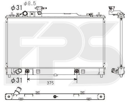 Купить PL062645R Koyorad Радиатор водяной