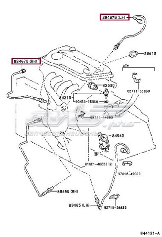 Sonda Lambda, Sensor de oxígeno antes del catalizador derecho 8946742020 TOYOTA