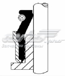 Сальник клапана (маслознімний), впуск/випуск, комплект на мотор 12019821 CORTECO