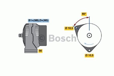 Генератор 0124625031 BOSCH