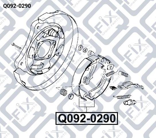 Q0920290 Q-fix Колодки тормозные дисковые комплект