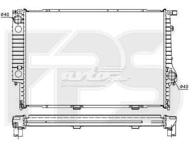 Радіатор основний FP14A14 FPS