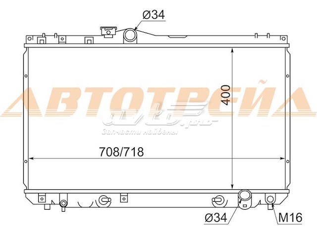 Радиатор TY000590 SAT