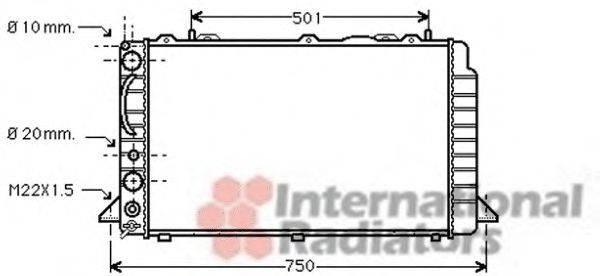 3002089 VAN Wezel Радиатор основной