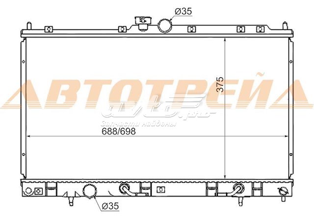 SGMC0001CS SAT radiador de esfriamento de motor