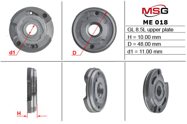 Ремкомплект насоса ГУР MSG ME018UPLATE