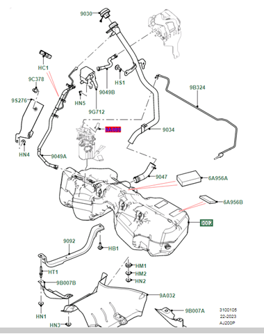 LR112852 Land Rover 