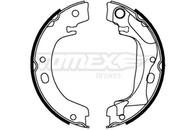 Колодки тормозные задние барабанные TOMEX 2228