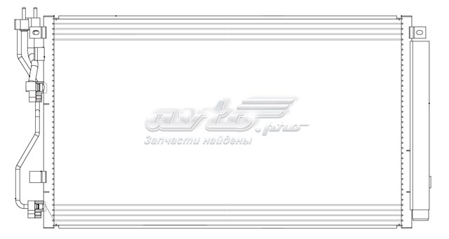 Радиатор кондиционера LRAC08120 Luzar