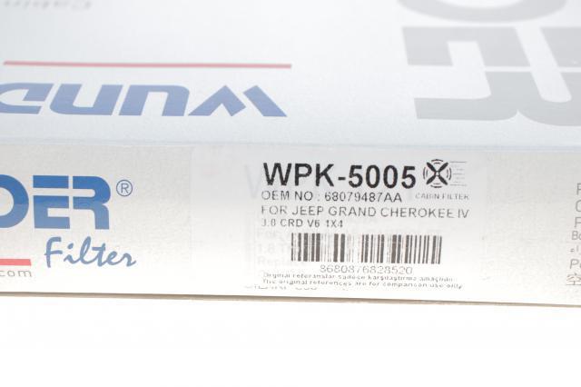 Фильтр салона WPK5005 Wunder