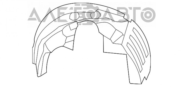 K05116279AA Fiat/Alfa/Lancia guarda-barras esquerdo do pára-lama dianteiro