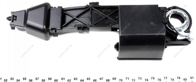 Soporte de manecilla de puerta de batientes trasera izquierda 806069981R RENAULT