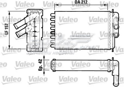 Radiador de calefacción 812017 VALEO