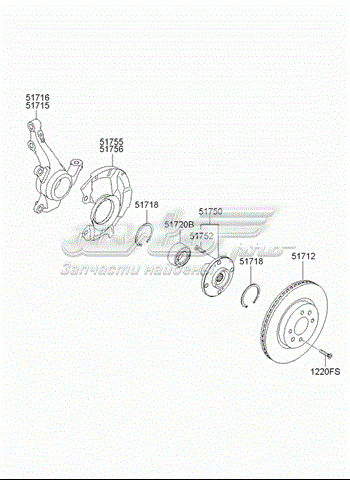  517161W001 Hyundai/Kia