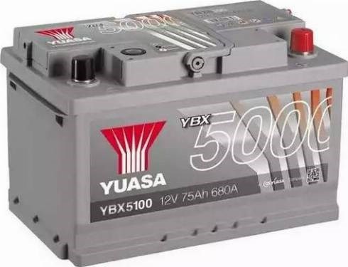 Купить Аккумулятор Yuasa 75 А/ч (YBX5100)