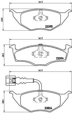 Тормозні колодки P85063 BREMBO