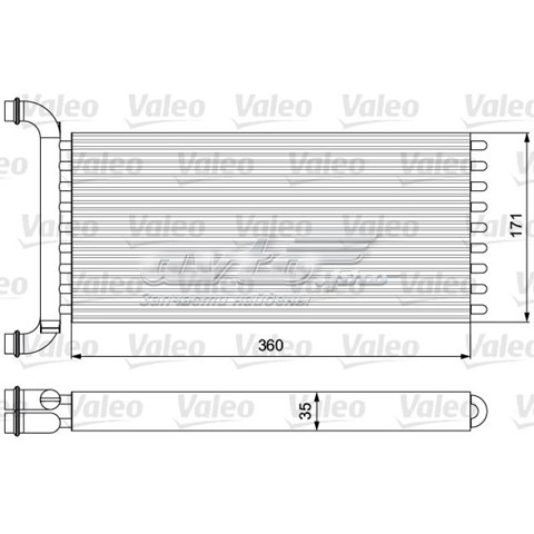 Радіатор пічки (обігрівача) 811521 VALEO