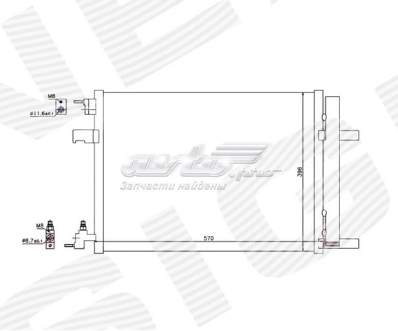 Радиатор кондиционера SIGNEDA RC940134