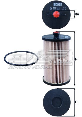 Фильтр топливный MAHLE KX222