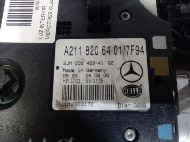 Купить A2118206401 Mercedes Плафон салона