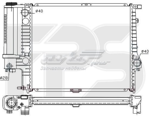 Радіатор двигуна FP14A18 FPS