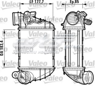 Radiador de aire, intercooler 817438 VALEO
