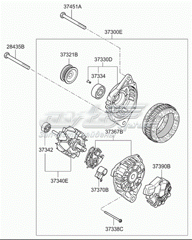 373702A500 HYUNDAI Regulador original y equivalente