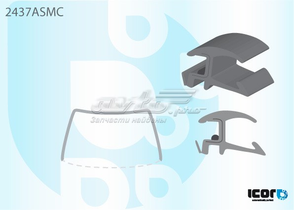 Moldura de luneta trasera superior GS0061P122X FPS