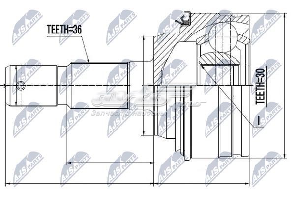ШРУС наружный передний NPZTY011 NTY